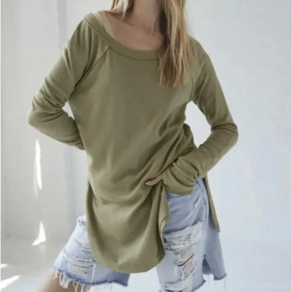 Free People Snowy Thermal Sunstone Size S